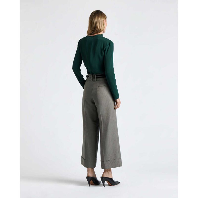 Cue Soft Viscose Draped Long Sleeve Top image number 4
